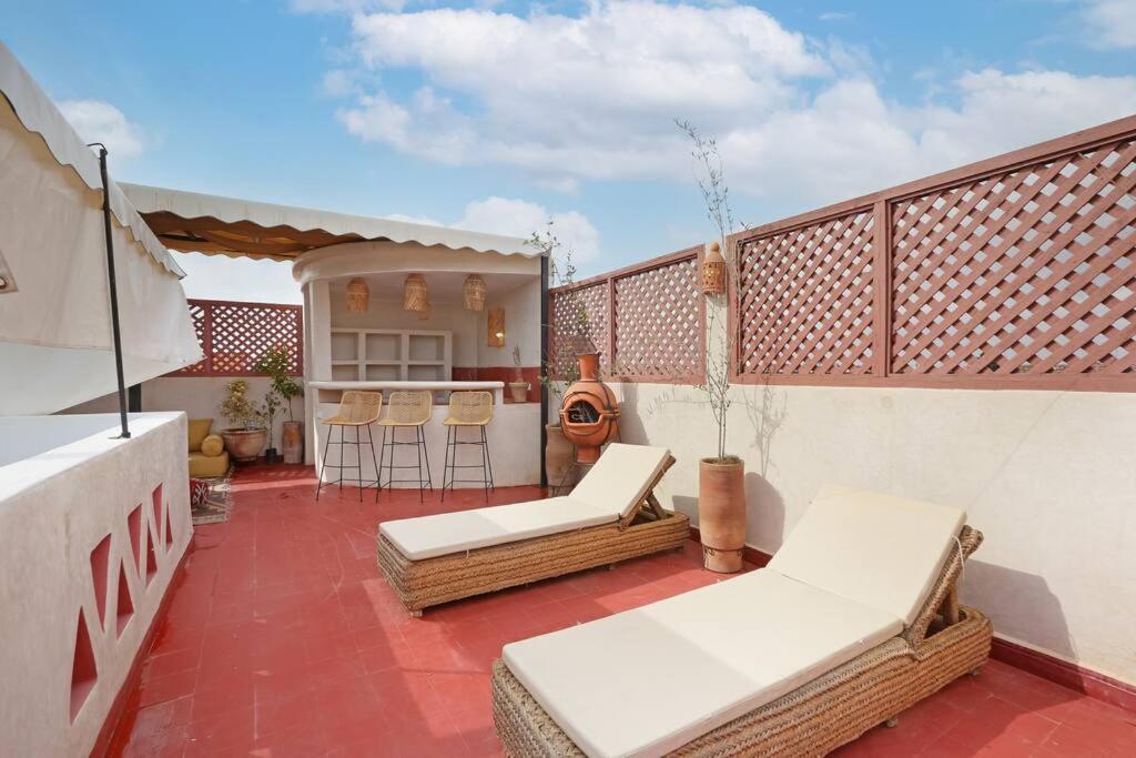Riad El Khir En Centre Ville Rooftop Et Bassin Marrakesh Extérieur photo